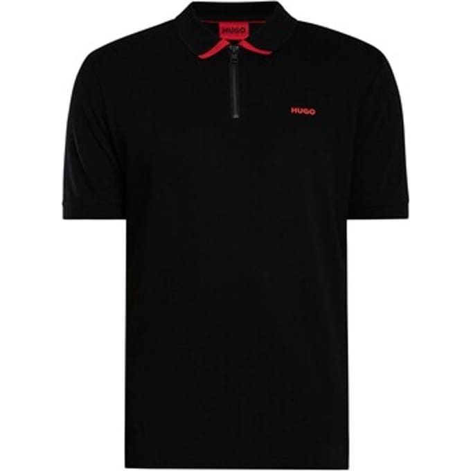 Polo Shirt Korte Mouw HUGO Dalomino Zip Polo Shirt