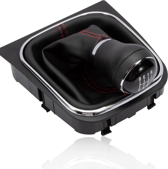 Versnellingspook Set - Schakelpook Frame - Auto Interieur - 6 Versnellingen - 18 cm Diepte - Zwart