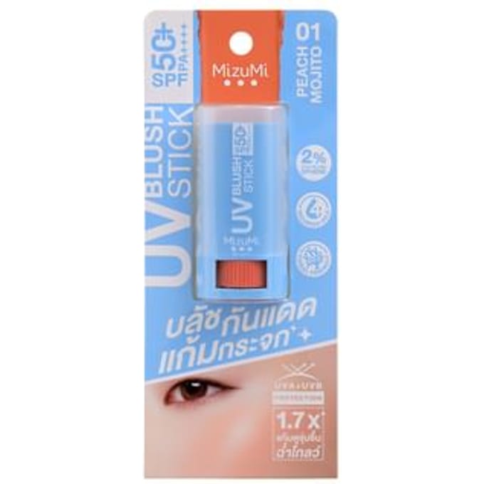 MizuMi - UV Blush Stick SPF 50+ PA++++ 01 Peach Mojito