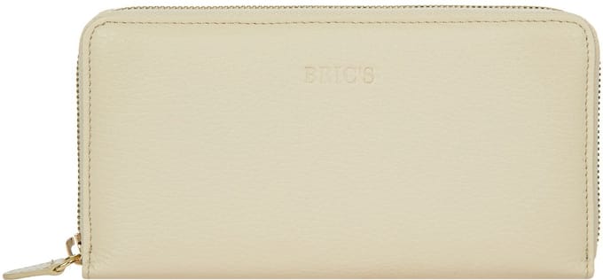 Bric's Gondola Verbena portemonnee leer 20 cm - Dames - Horizontaal - cream