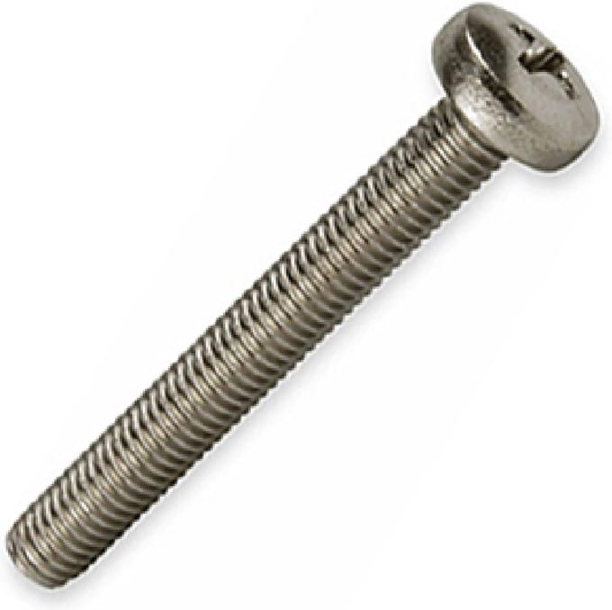 Metaalschroefrvs a2 m6x60 mm kruiskop cilinderkop din7985 ( a 200 st )