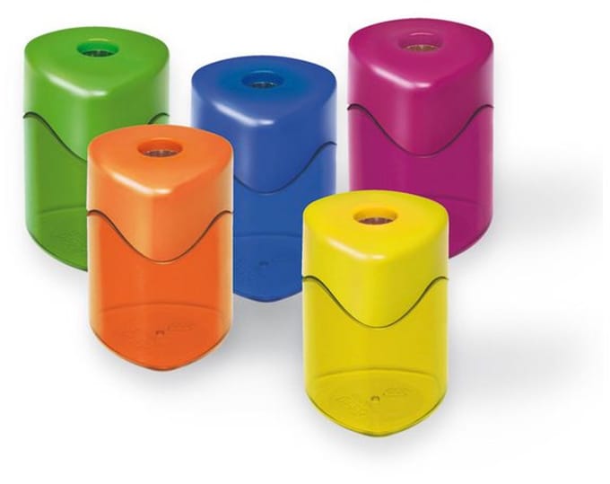 Puntenslijper Möbius & Ruppert Trio Swing assorti kleuren enkel display 10 stuks