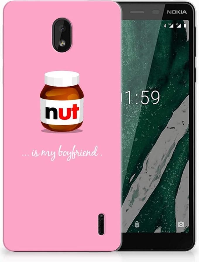 Nokia 1 Plus Siliconen Case Nut Boyfriend