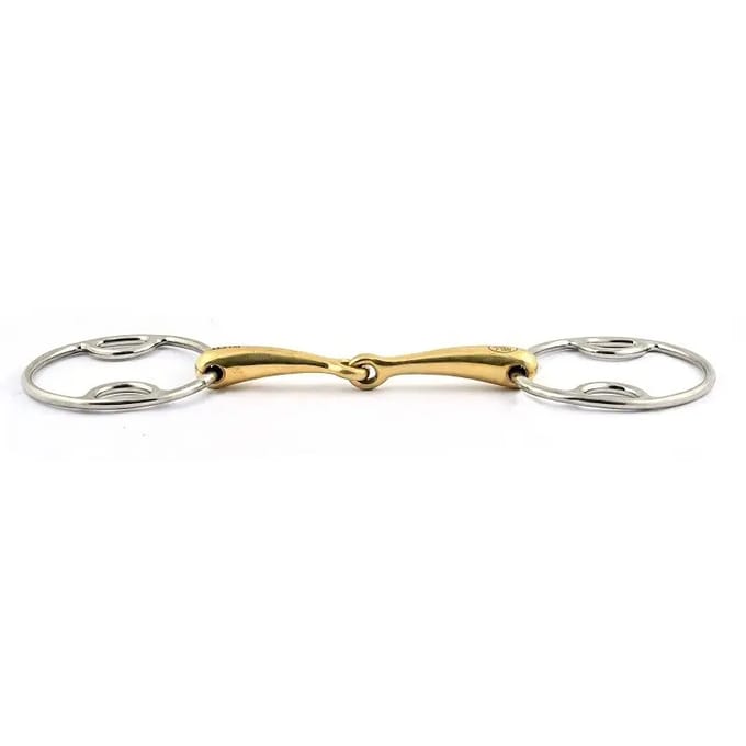 Mors dubbele brisures voor paard drie effecten grote ringen Jump'In