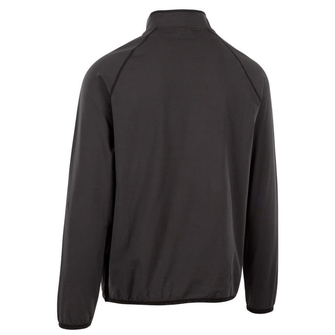 Trespass Heren Hulton DLX Half Zip Fleece Top (Zwart)