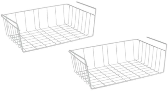 Metaltex - Set van 2 hangmanden - kasthangmand - opberger - organizer - Wit