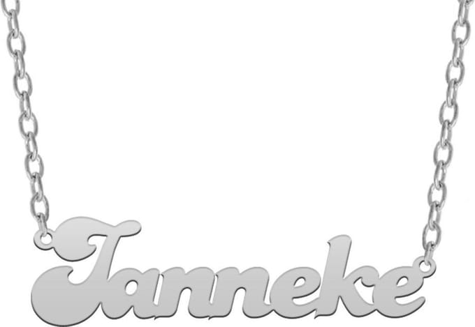 Taboo Sieraden Naamketting - Zilver