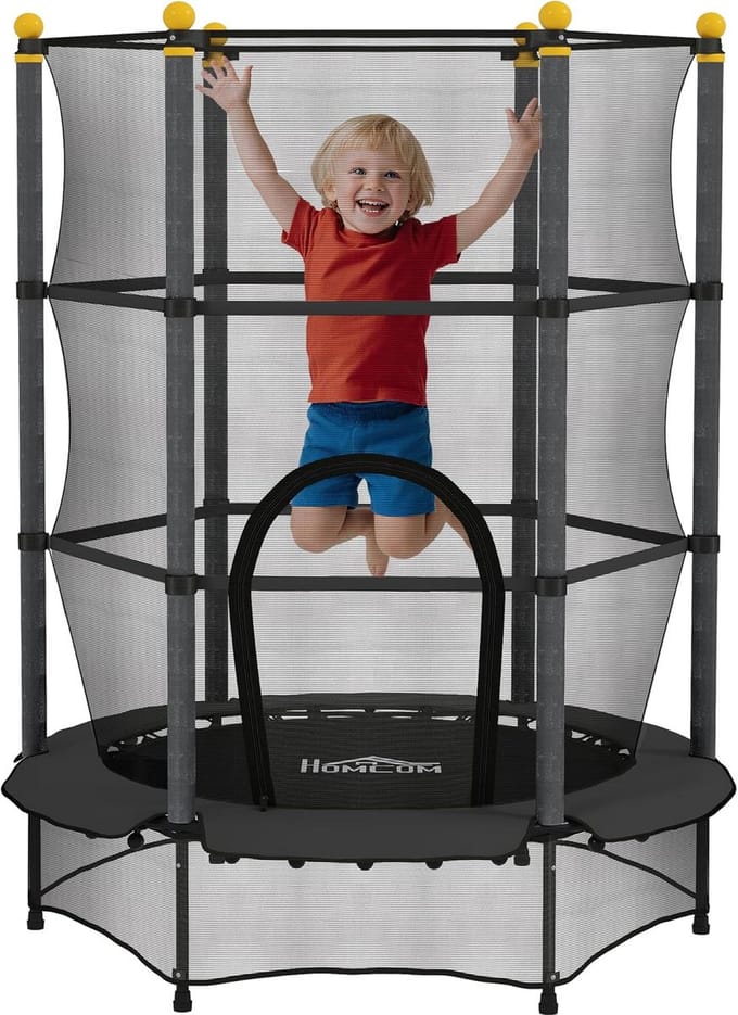 Kindertrampoline 1,40 meter met veiligheidsnet en bungee elastieken