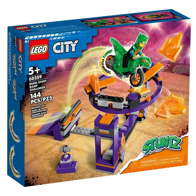 LEGO 60359 City Stuntz Uitdaging: dunken met stuntbaan Motor Speelgoed