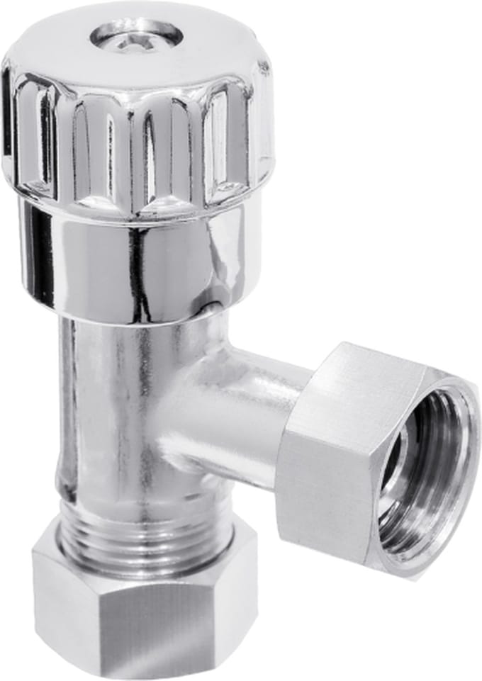 Sanivesk hoekstopkraan metaal 3/8"x12mm