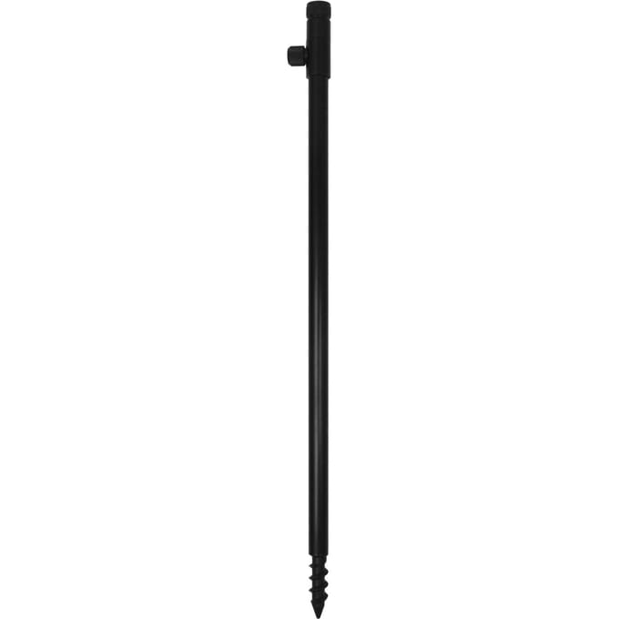 50-80cm Verstelbare Snel-ontgrendelbare Uitschuifbare Bankstick Spiraalpunt Visbankstick met Magneet zwart