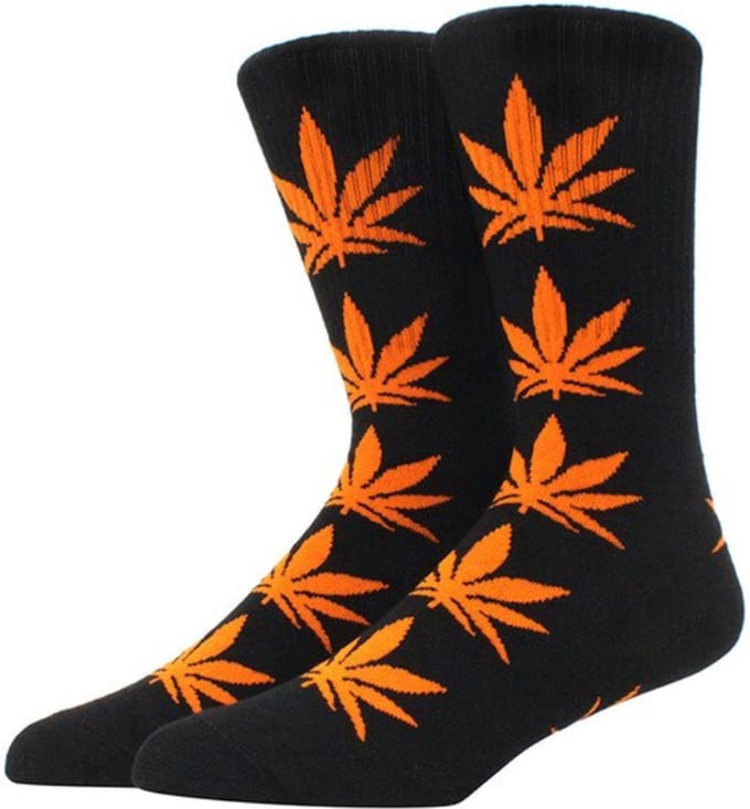 Finnacle - Wietsokken in zwart-oranje, unisex en maat 36-45!