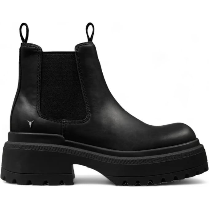 Windsor Smith Zwarte Chunky Leren Chelsea Boots - Dopamine