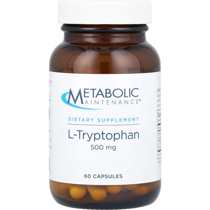 Metabolic Maintenance, l-tryptophane, 500mg, 60 capsules
