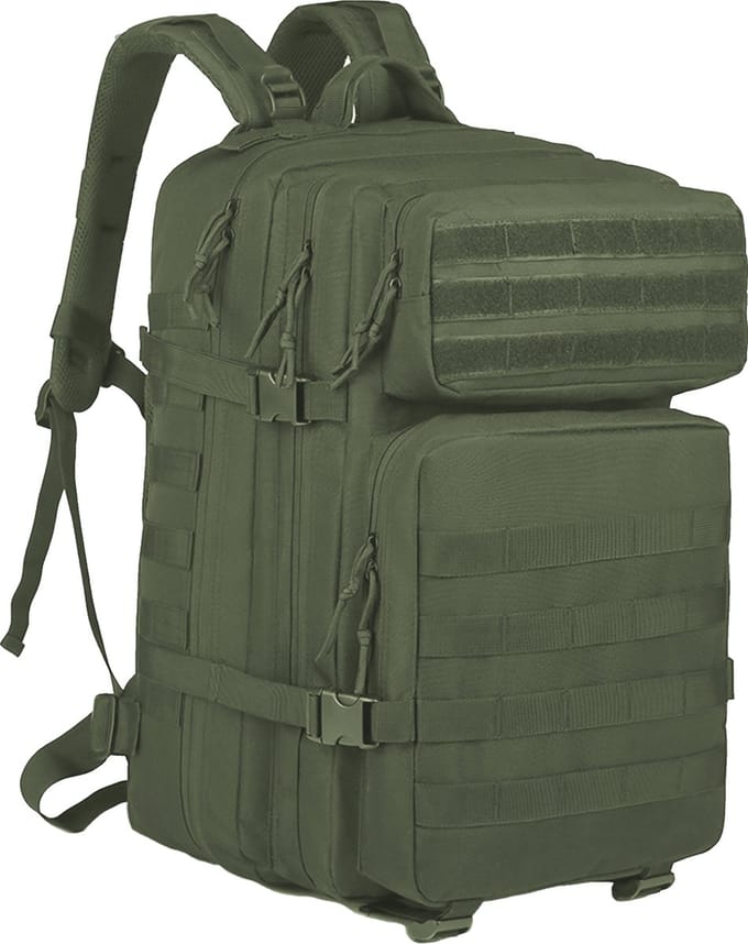 Somstyle Tactical Backpack - 45 Liter - Militaire Rugzak - Wandelrugzak - Groen