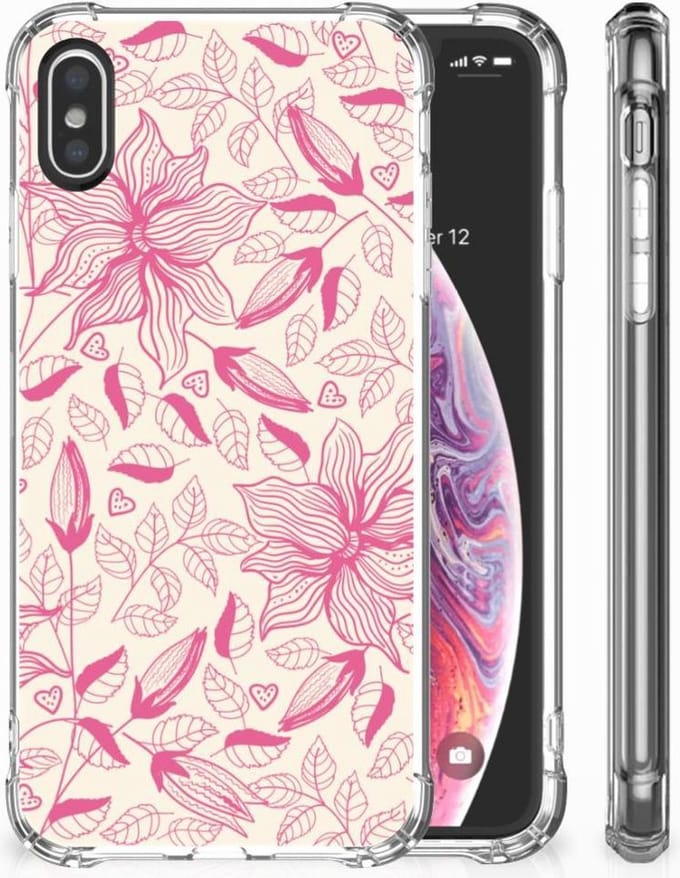 Apple iPhone X | Xs Case Pink Flowers