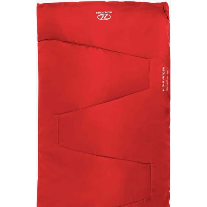 Highlander Sleepline 250 Envelope Slaapzak - Rood