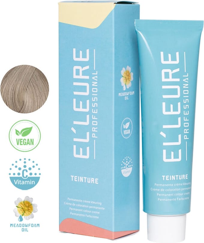 Elleure Haarverf - Teinture 9.07 zeer licht natuurlijk violetblond - 100 ml