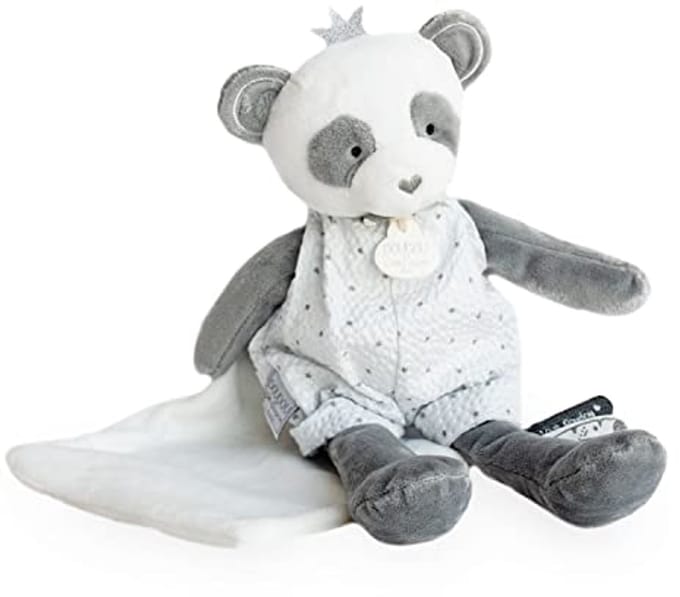 Panda Marionette met Deken - Grijs