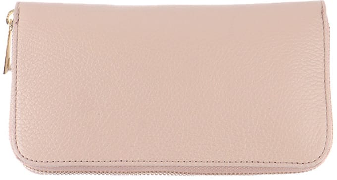 Giuliano lederen portemonee - Dames - Made in Italy - Taupe