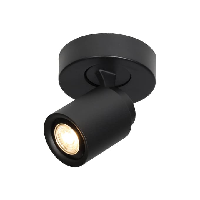 Razza Opbouwspot 1 lichts rond zwart - Modern - Freelight - 2 jaar garantie