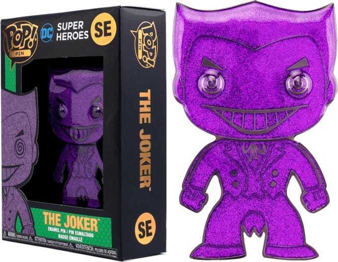 DC Comics POP! Enamel Pin The Joker (Paars) 10 cm - Speciale Editie