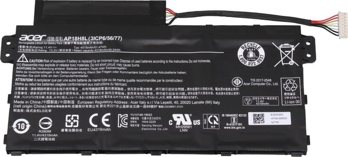 Acer AP18H8L Batterij - 51,5Wh - (11,4V)