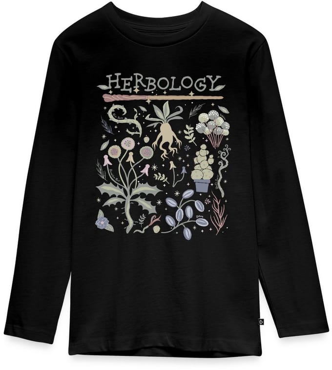 Harry Potter Herbology Botanisch Kruiden Ontwerp Premium T-Shirt Tiener Lang
