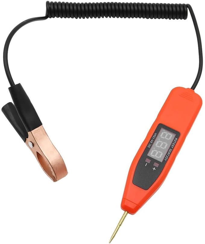 Spanning Tester Pen - Circuit Test Licht - Voertuig Diagnose - Digitaal LCD Display - DC5-120V - Zwart