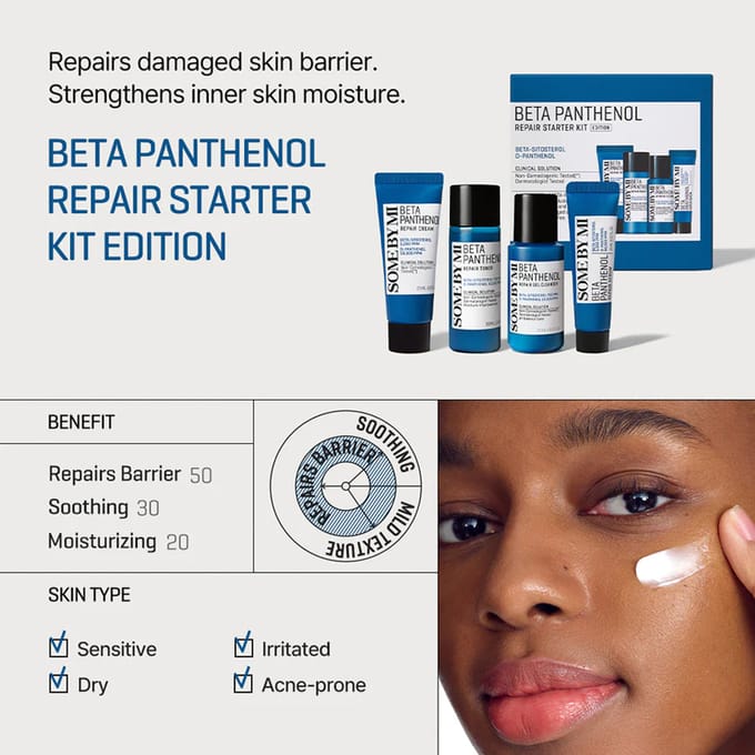 Some By Mi Kit de démarrage Réparation Beta Panthénol - Kit revitalisant pour le visage