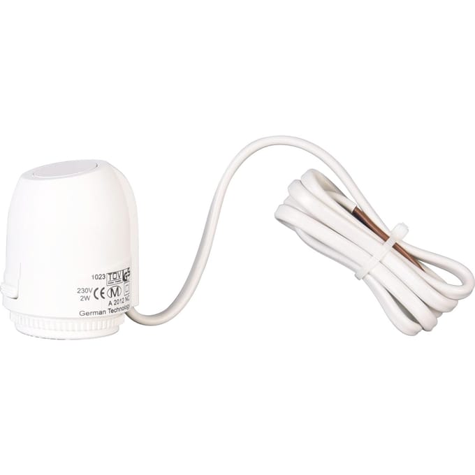 Thermische actuator AC 230V Normaal gesloten elektrische actuator M30 * 1,5 draad voor vloerverwarming wit