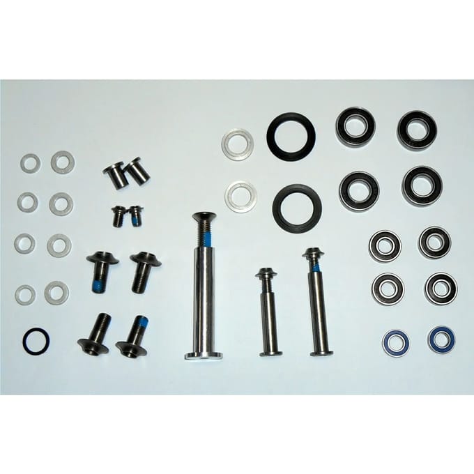 Onderhoudsset voor volledig geveerde carbon frames - lagers, schroeven Kellys