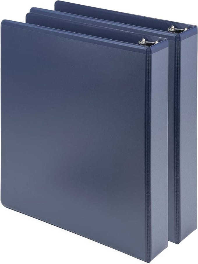 Ringband D-ring - Map Ordner - Documenten Organiseren - Plantaardig Materiaal - 38 cm - Blauw