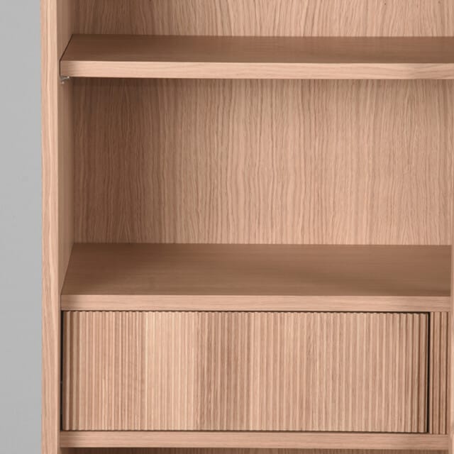 LABEL51 Jule Vitrinekasten - Naturel - Eiken - One Size
