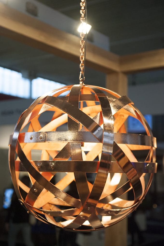 Hanglamp "Bergerac" 57cm / Koper