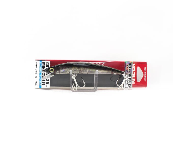 Yo Zuri 3D Crystal Minnow 90 mm drijvend kunstaas F1145-SBR (5600) gray