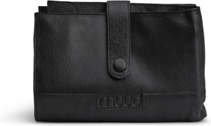 MUUD Billie Etui Black - Handgemaakt leren handwerketui C19x13cm - O27.5x38cm