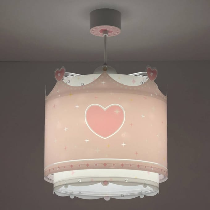 Dalber hanglamp LITTLE QUEEN, roze