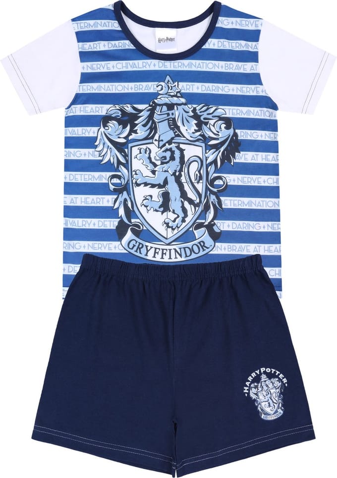 Crème-blauwe jongenspyjama Harry Potter / 116cm