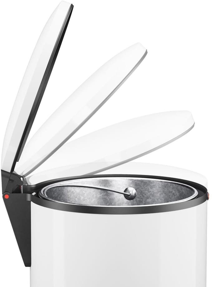 Hailo Pedaalemmer Pure maat L 25 L wit 0530-030
