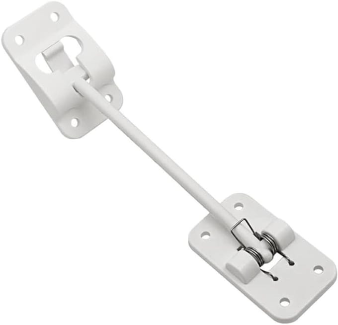 Deur Retainer Catch - Deurhouder Caravan - Deur Open Houden - T-vormig Nylon Ontwerp - 71 x 75 mm - Zwart