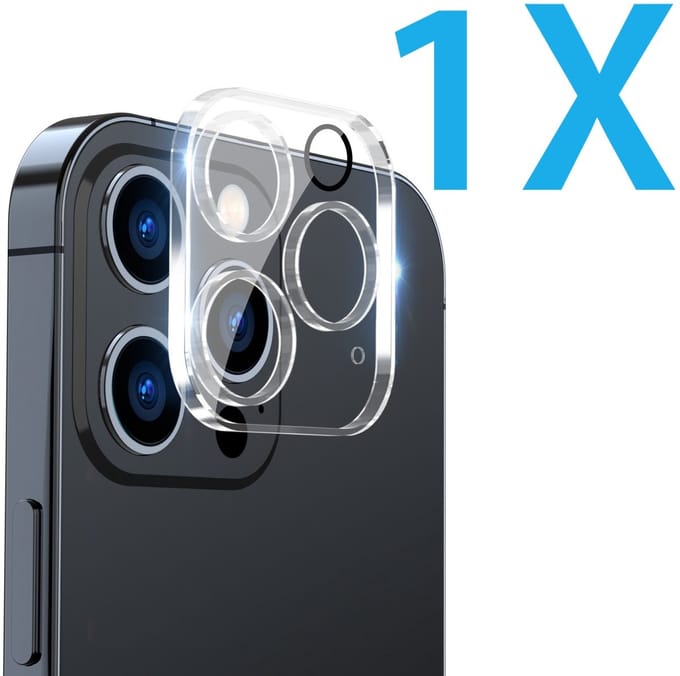 Camera lens Protector 1x Geschikt voor: Apple iPhone 16 Pro - screen protector - glas - bescherm je camera - beschermglas - Transparant