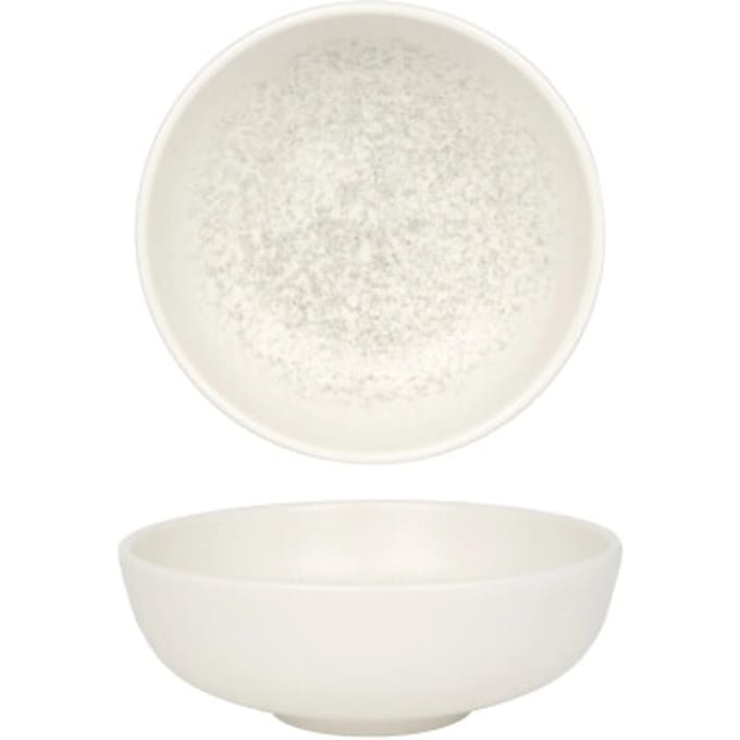 Bonna Kommetje - Lunar White - Porselein - 14 cm (400cc) - set van 6