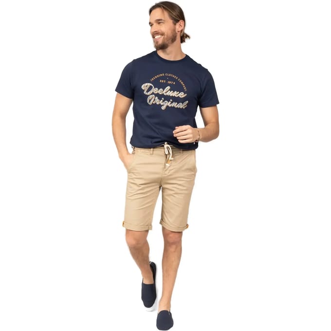 DEELUXE Effen smalle korte broekKARMA Beige