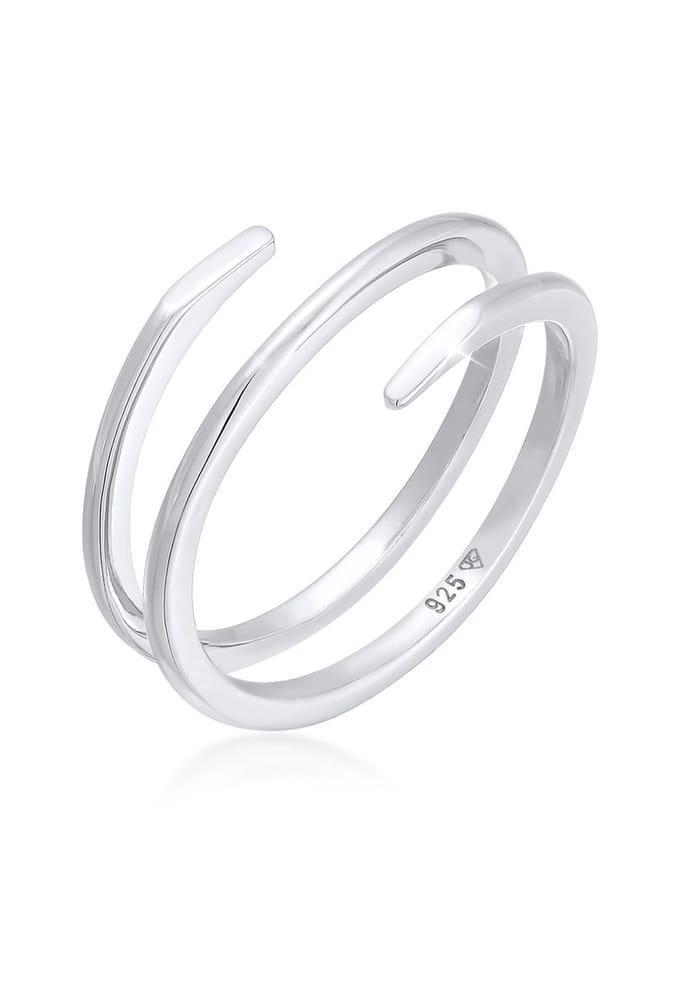 Elli - Ring - Dames Wikkel Gedraaid Filigraan Trend in 925 Sterling Zilver - Dames