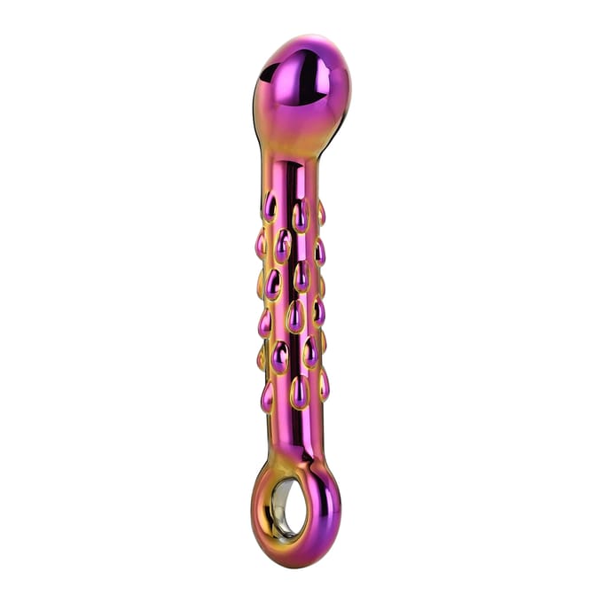 Geribbelde G-Spot dildo Glamour Glas
