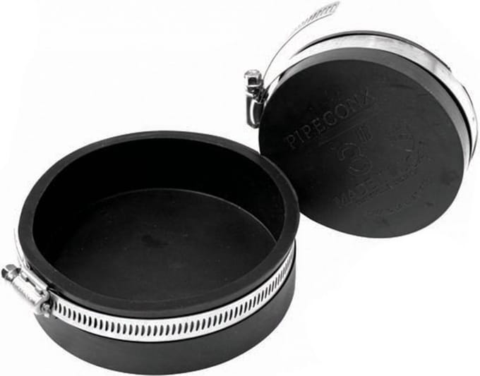 Aquaking Pipeconx Rubberen Eindkap 110 mm - Rubber - PVC - Koppeling