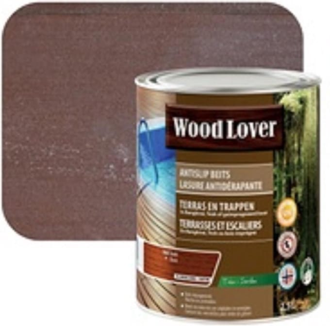 Woodlover Antislip Beits - 2.5L - 360 - Teak