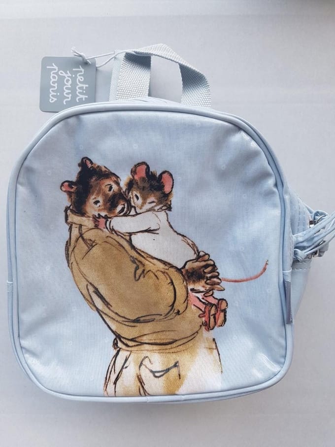 Rugtasje met afbeelding ernest et celestine