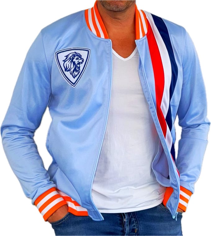 Trainingsjack Heren - Retro - Slim fit - Trainingsjas - Jack - Unisex Dames en Heren - Nederlands El